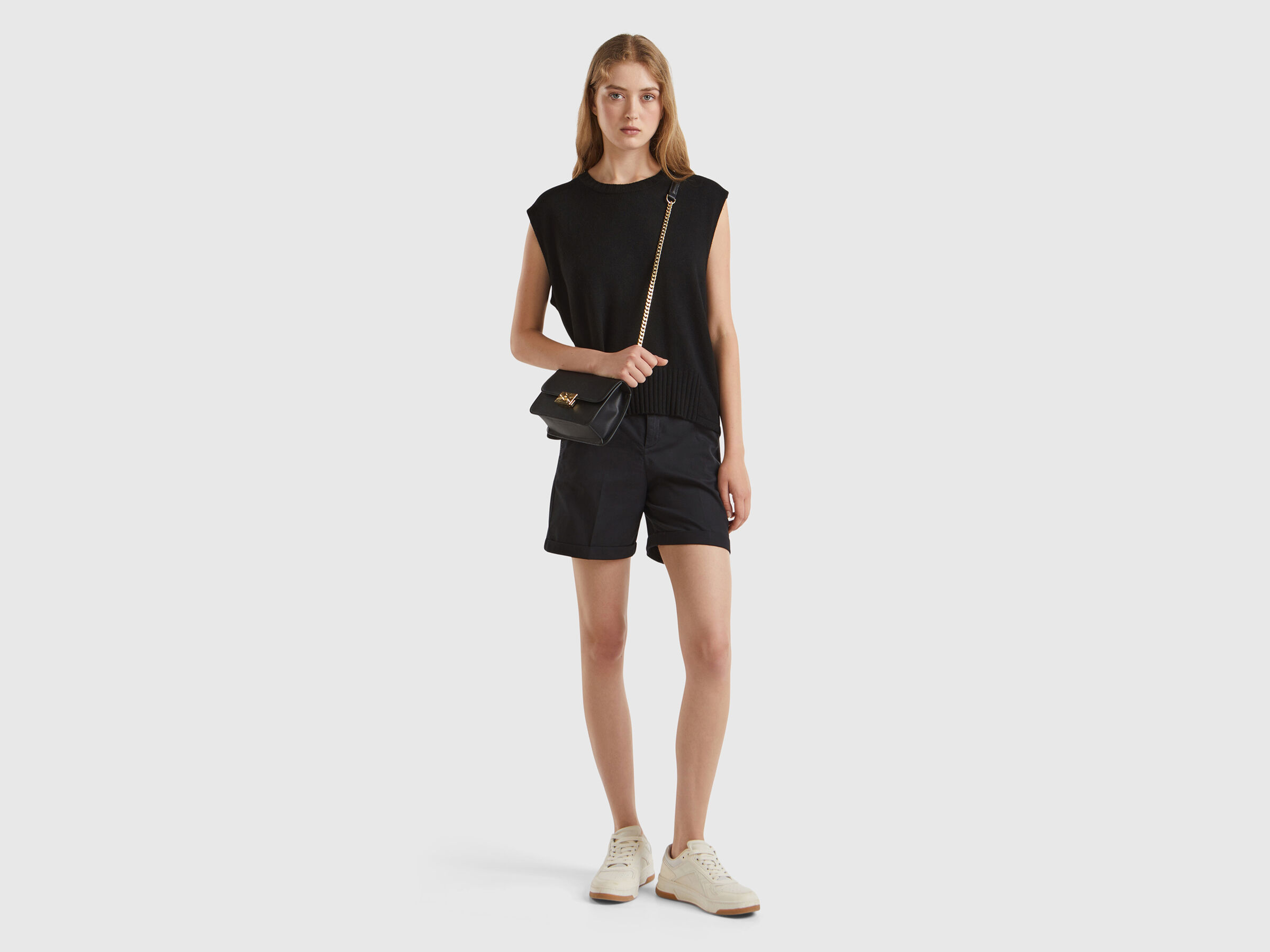 SLEEVELESS SWEATER Women image number 3